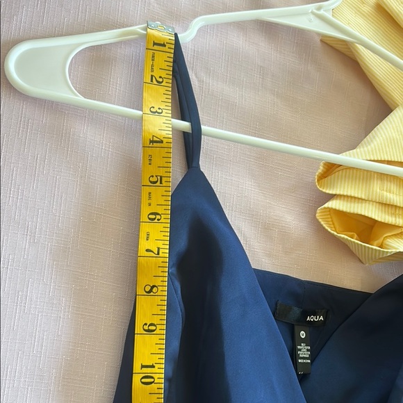 Aqua Midnight Blue Asymmetrical Dress - Picture 10 of 11